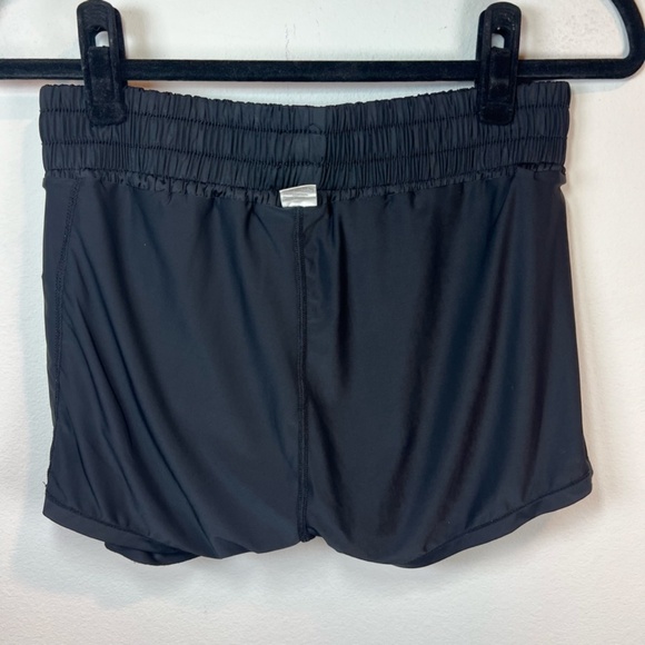 Luogongzi Women's 2 in 1 Flowy Running Shorts Black Pull On Stretch Gym Sz Large - Picture 10 of 11